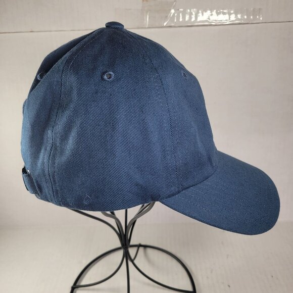 Adidas Blue Women Embroidered Heart Logo Adjustable Golf Hat One Size - Picture 2 of 7